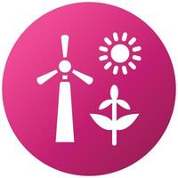Energy Sources Icon Style vector