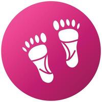 Carbon Footprint Icon Style vector