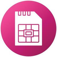 Sim Card Icon Style vector