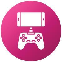 Mobile Game Console Icon Style vector