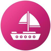 Yachting Icon Style vector