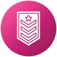 Army Chevron Icon Style vector