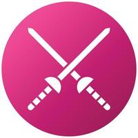 Fencing Sports Icon Style vector