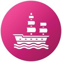 Galleon Icon Style vector