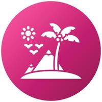 Island Icon Style vector