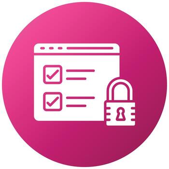 Browser Security Icon Style vector