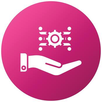 estilo de icono de configuración de seguridad vector