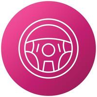 Steering Wheel Icon Style vector