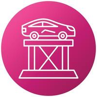 Car Lift Icon Style vector