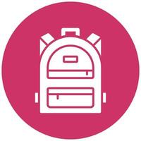 Backpack Icon Style vector