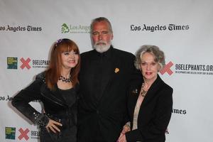 LOS ANGELES, MAY 26 -  Judy Tenuta, Chris Gallucci, Tippi Hedren at the Illicit Ivory World Premiere at the Witherbee Auditorium at the Los Angeles Zoo on May 26, 2015 in Los Angeles, CA photo