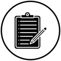 Taking Notes Icon Style vector
