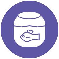 Fish Tank Icon Style vector