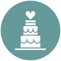 Wedding Cake Icon Style vector