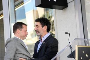 LOS ANGELES, SEP 19 -  Jon Cryer, Chuck Lorre at the Jon Cryer Hollywood Walk of Fame Star Ceremony at Hollywood Walk of Fame on September 19, 2011 in Los Angeles, CA photo