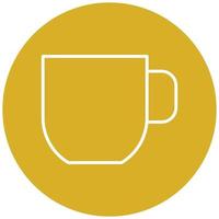 estilo de icono de taza vector