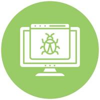 Computer Bug Icon Style vector