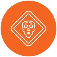 Danger Sign Icon Style vector