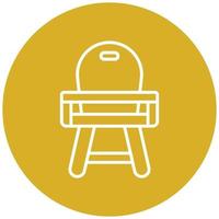 Baby Chair Icon Style vector