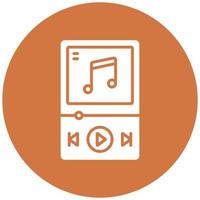 Music Player Icon Style vector