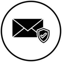Email Security Icon Style vector