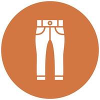 estilo de icono de pantalones vector