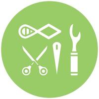 Sewing Tool Icon Style vector