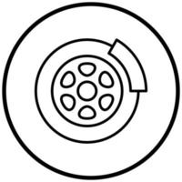 Brake Disc Icon Style vector