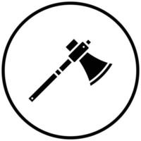 Wood Axe Icon Style vector