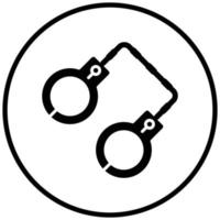 Handcuffs Icon Style vector