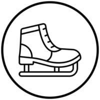 Ice Skate Icon Style vector