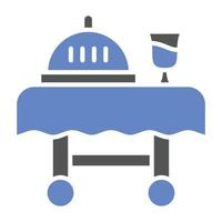 Serving Cart Icon Style vector