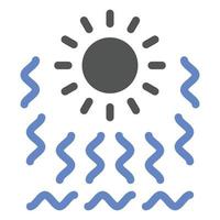 Heat Wave Icon Style vector