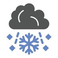 estilo de icono de granizo vector