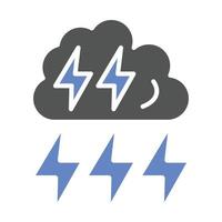 Thunderstorm Icon Style vector