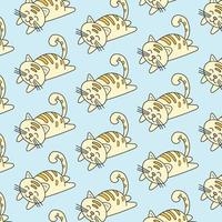 cat pattern  seamless vector