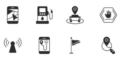 navigation icons set . navigation pack symbol vector elements for infographic web