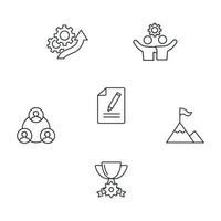 Partnership icons set . Partnership pack symbol vector elements for infographic web