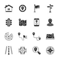 navigation icons set . navigation pack symbol vector elements for infographic web