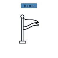 flag icons  symbol vector elements for infographic web