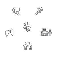 outplacement icons set . outplacement pack symbol vector elements for infographic web