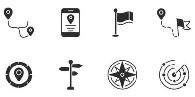 navigation icons set . navigation pack symbol vector elements for infographic web