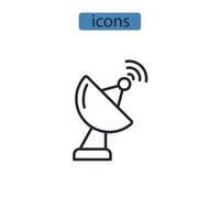 gps signal icons  symbol vector elements for infographic web