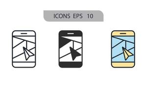 navigator icons  symbol vector elements for infographic web