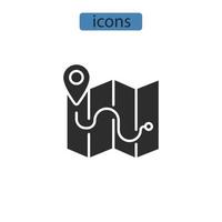 outdoor navigation icons  symbol vector elements for infographic web