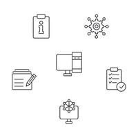 building information modeling icons set .  building information modeling pack symbol vector elements for infographic web