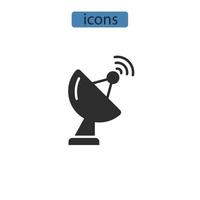 iconos de señal gps símbolo elementos vectoriales para web infográfico vector