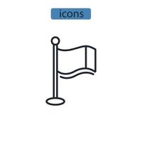 flag icons  symbol vector elements for infographic web