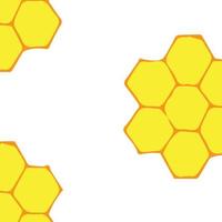 Honeycomb pattern. Vector stock illustration isolated on white background.