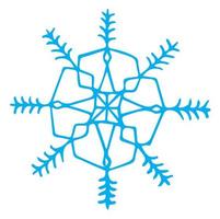 Cartoon  style snowflake. Vector stock illustration for the holidays New Year, Christmas.